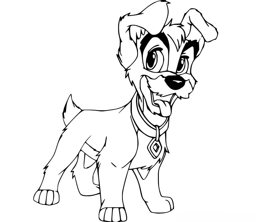 인쇄 레이디와 트램프