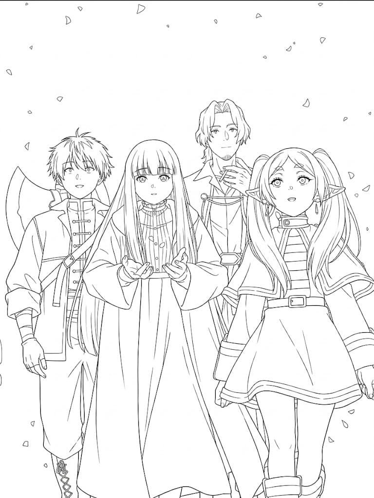 장송의 프리렌 색칠하기놀이