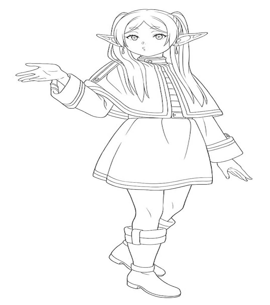 장송의 프리렌 캐릭터 컬러링