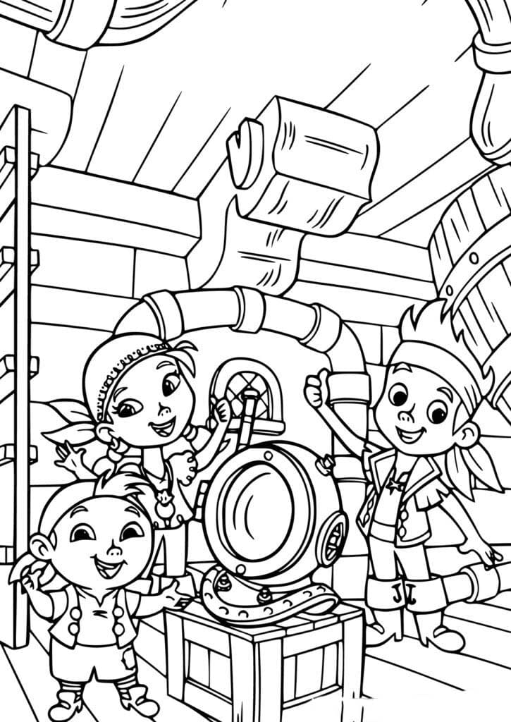 제이크와 네버랜드 해적들 그리다