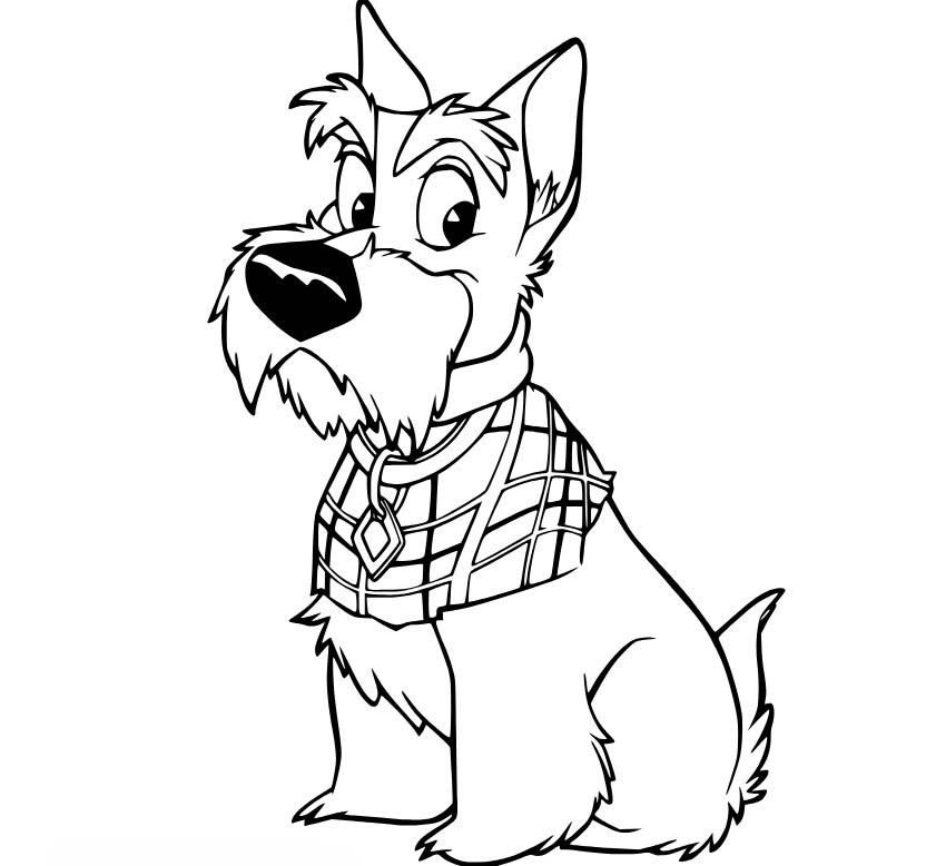 레이디와 트램프 이미지 인쇄