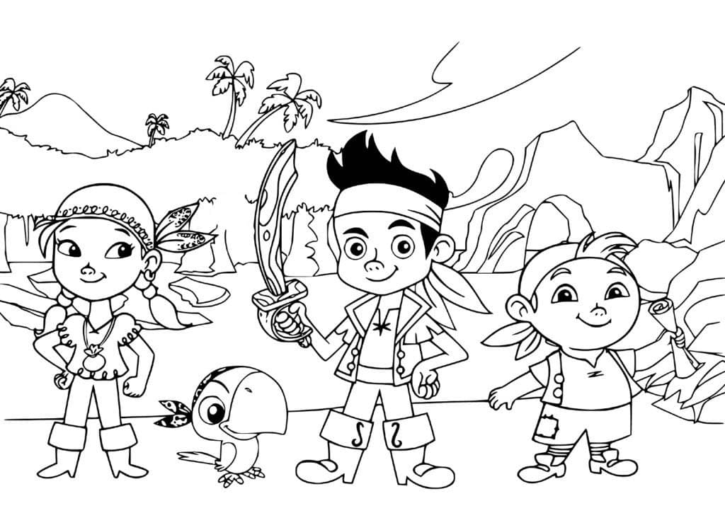 무료 그리다 제이크와 네버랜드 해적들