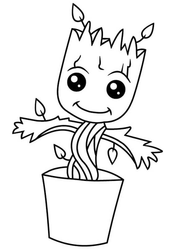 무료로 인쇄 가능 그루트