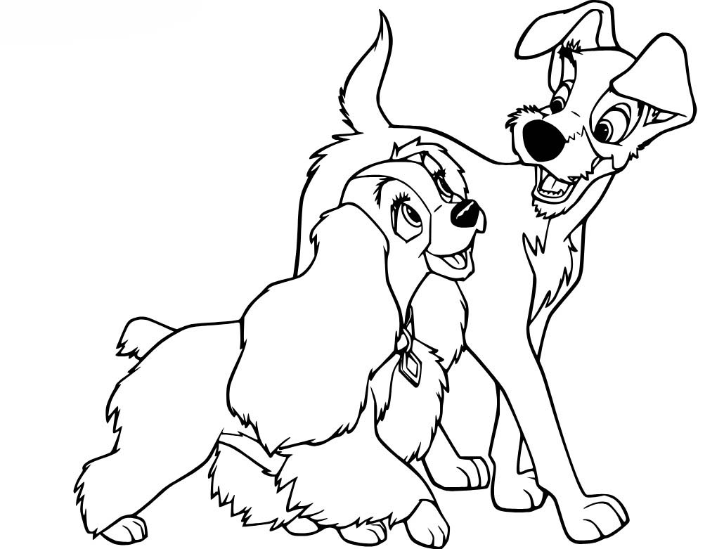 무료로 인쇄 가능 레이디와 트램프