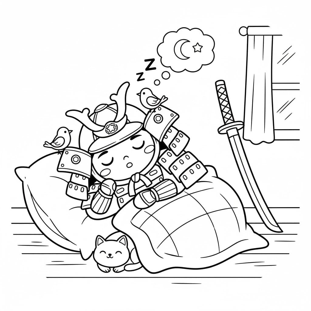 사무라이 인쇄 가능