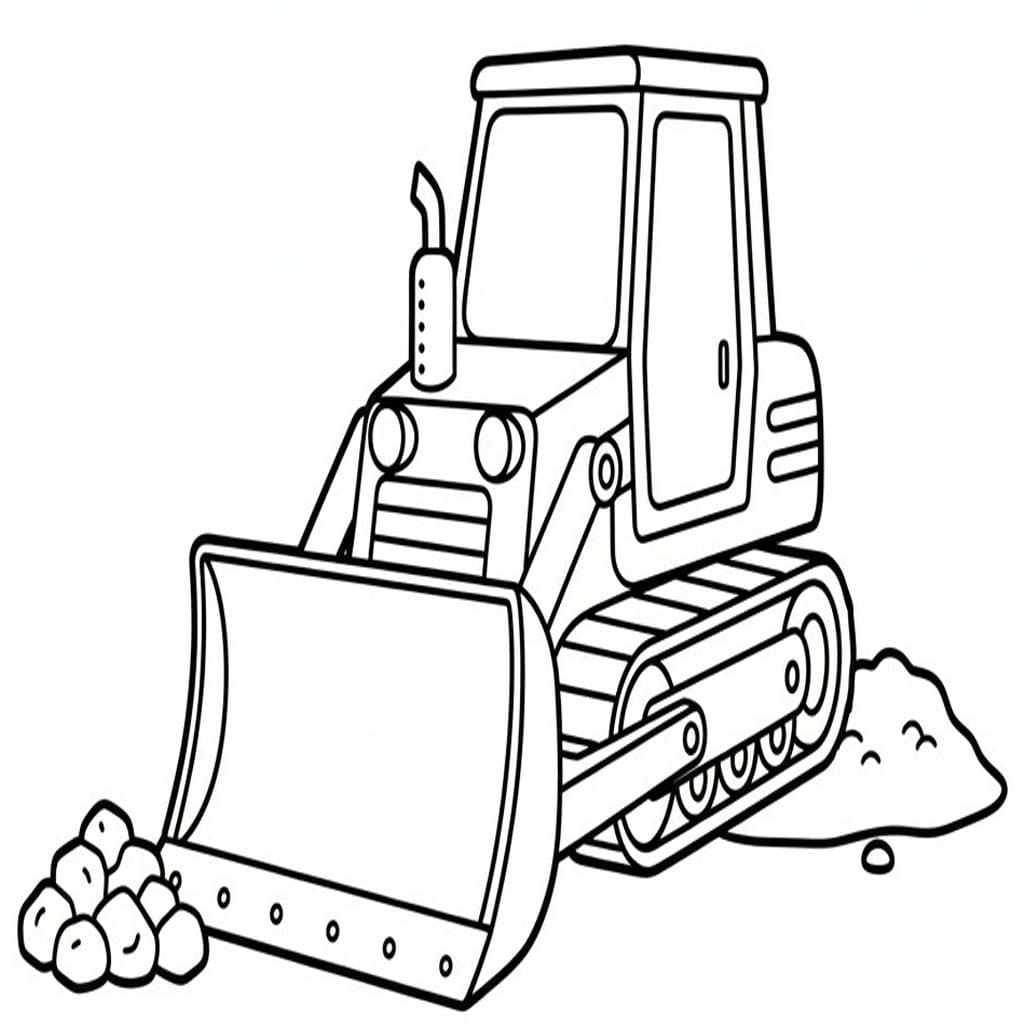 쉬운 불도저 그리다