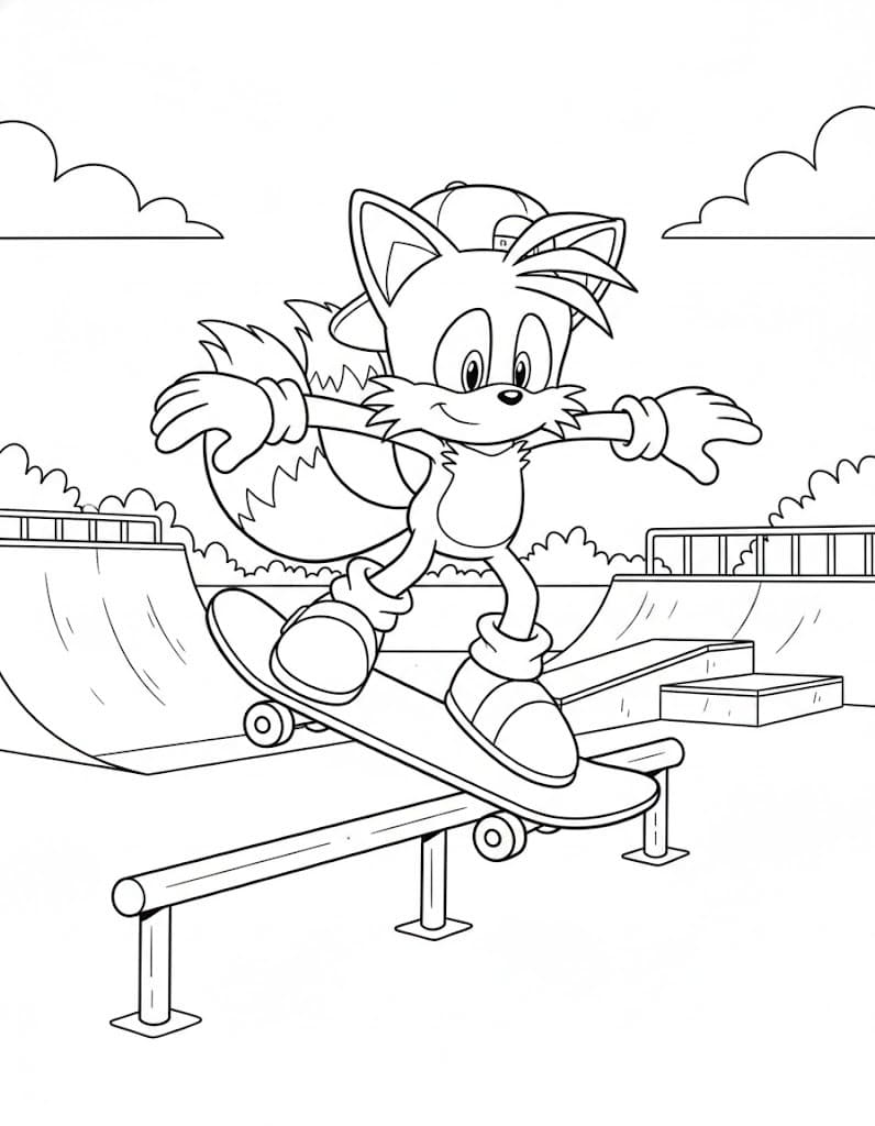 테일즈 그림 인쇄 가능