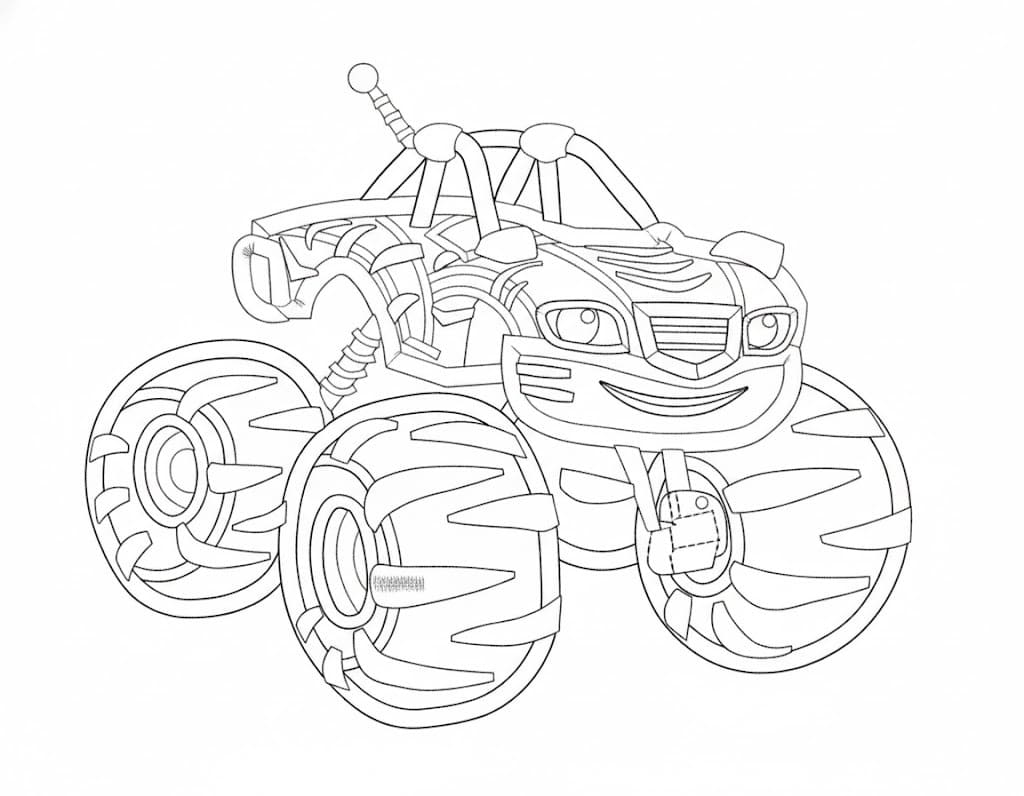 블레이즈와 몬스터 머신 그림 인쇄