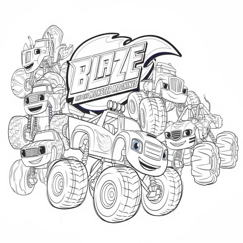 블레이즈와 몬스터 머신 이미지 무료로 인쇄 가능