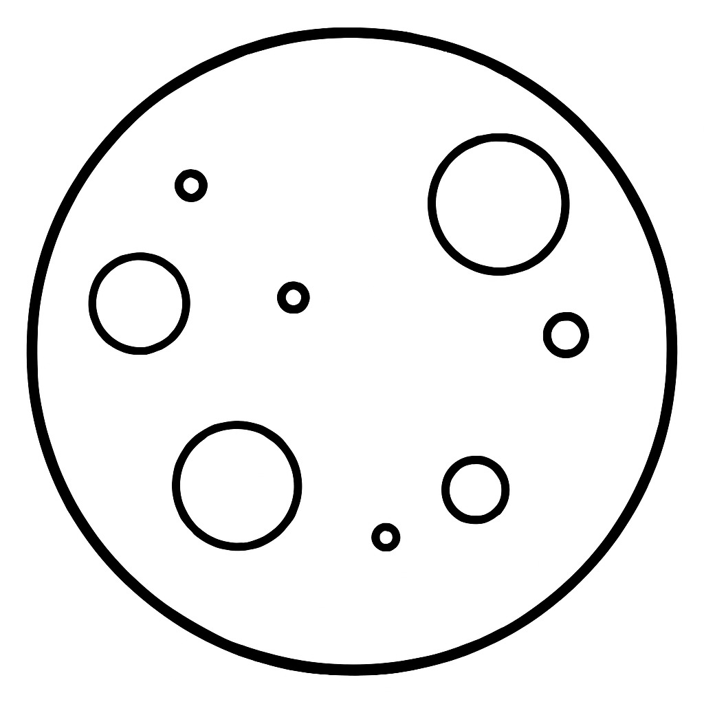 달 색칠하기놀이