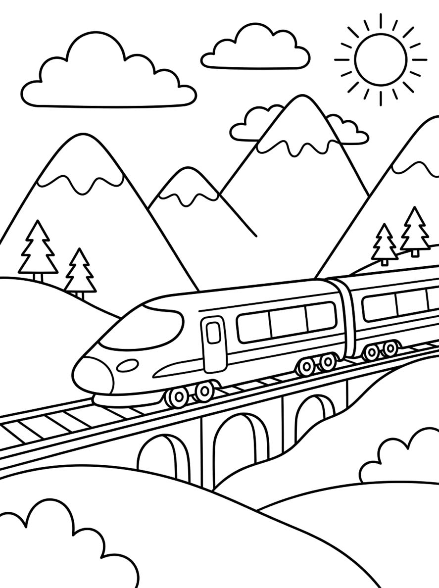 단순한 그리다 고속열차