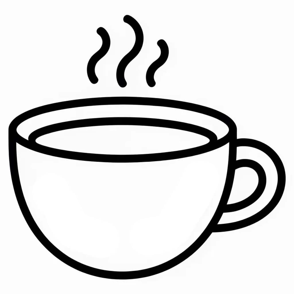 단순한 커피 그리다