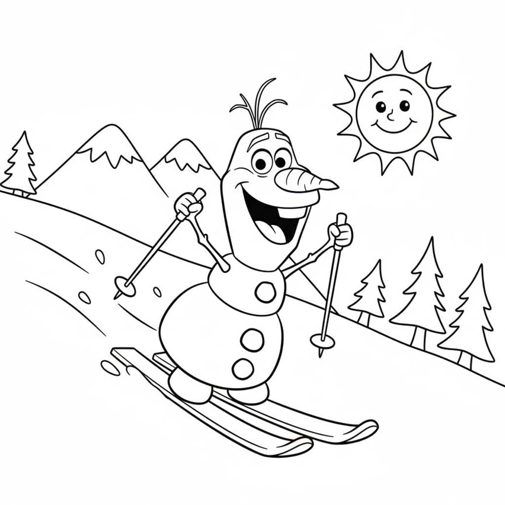 그림 스키 인쇄 가능