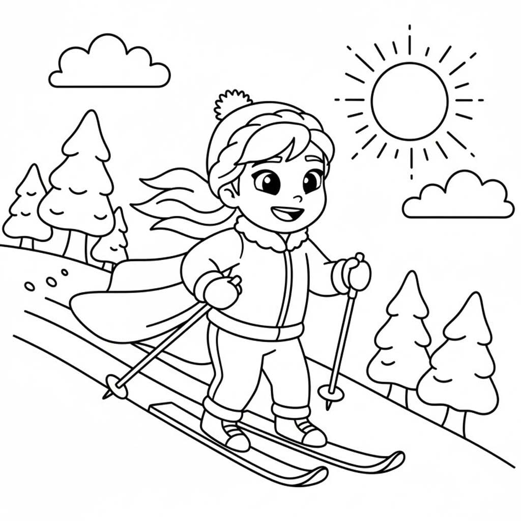 그림 스키 인쇄