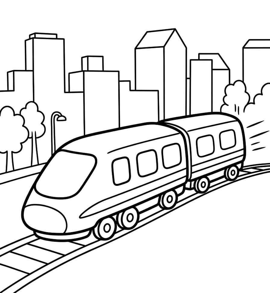 고속열차 이미지 인쇄 가능