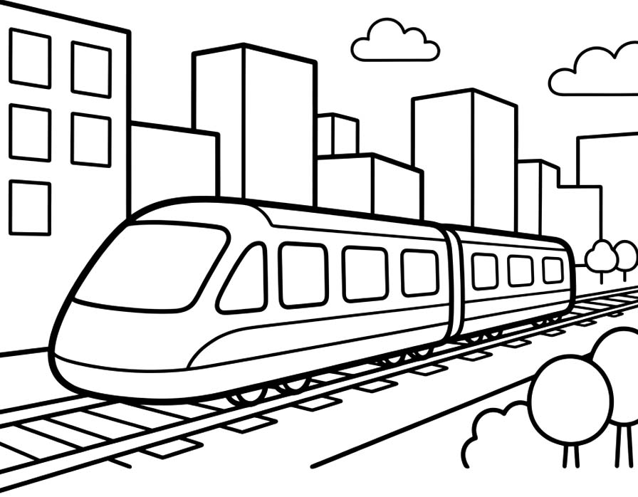 고속열차 이미지 인쇄