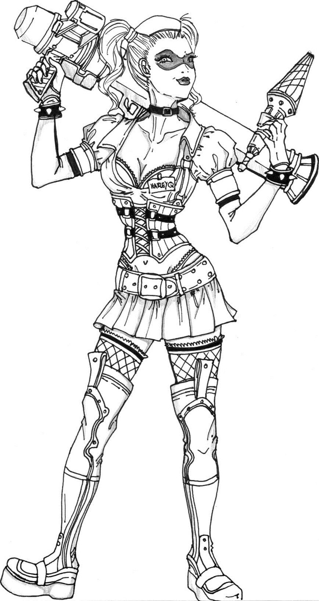할리 퀸 이미지 인쇄