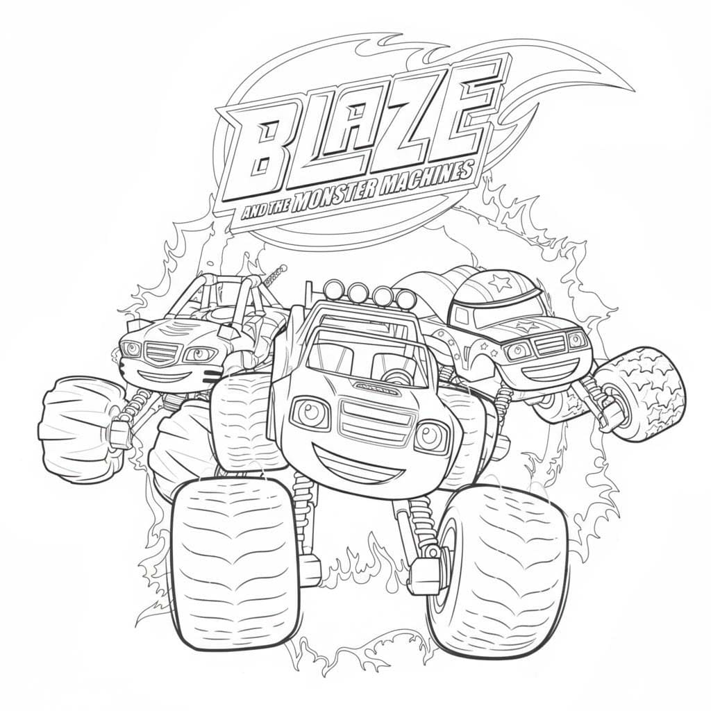 이미지 블레이즈와 몬스터 머신