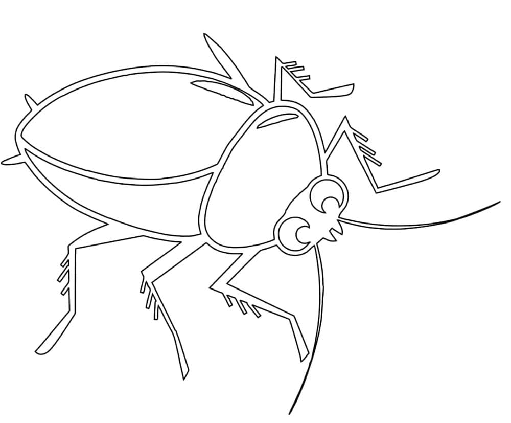인쇄 가능 그리다 바퀴벌레