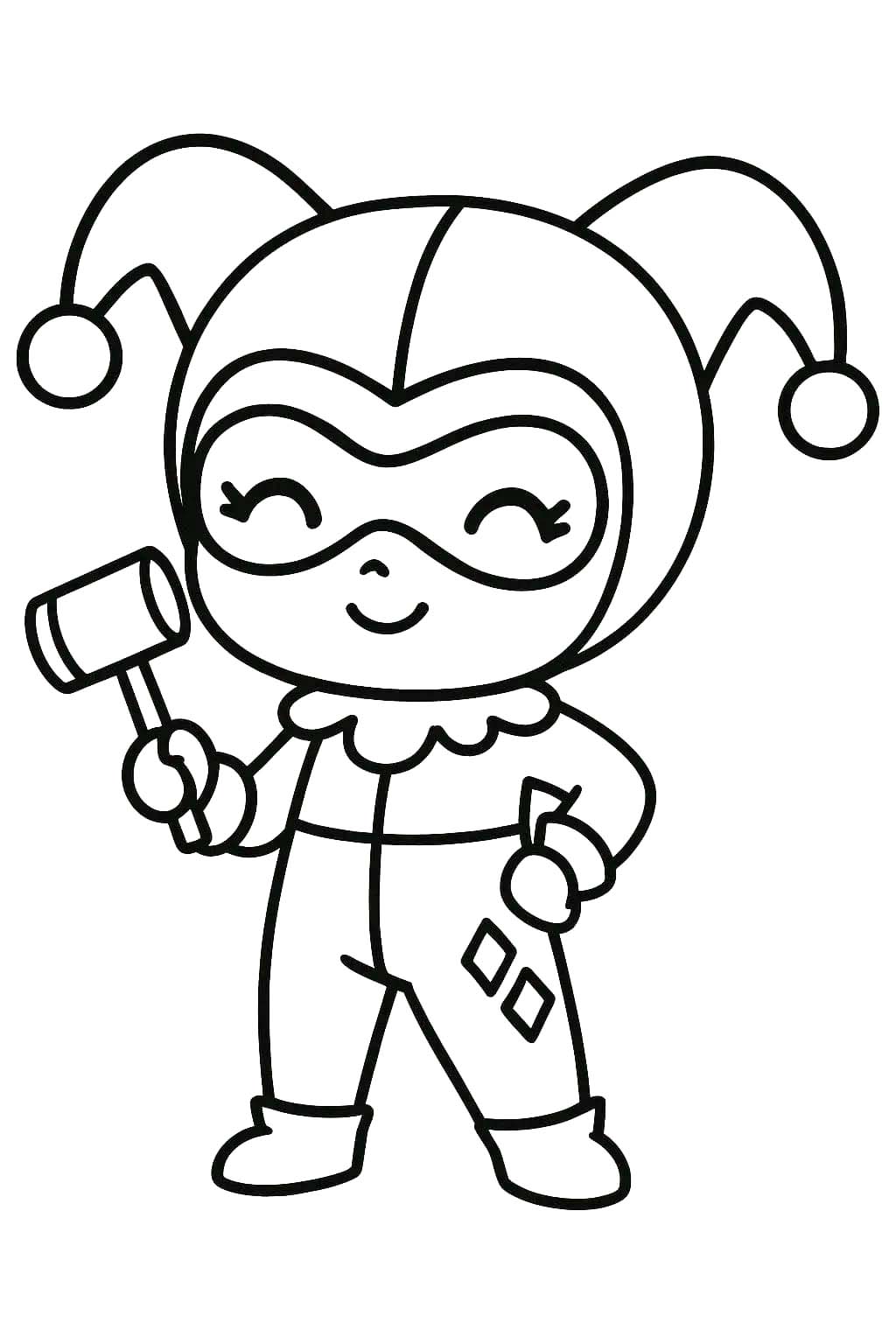 인쇄 가능 그리다 할리 퀸