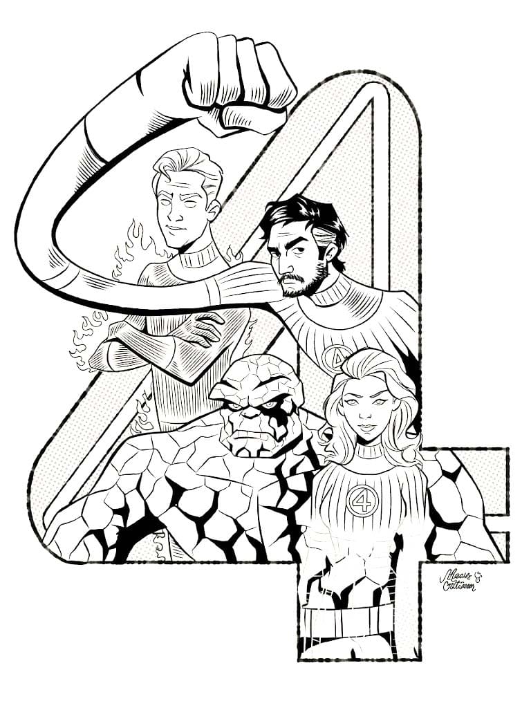 인쇄 가능 판타스틱 4