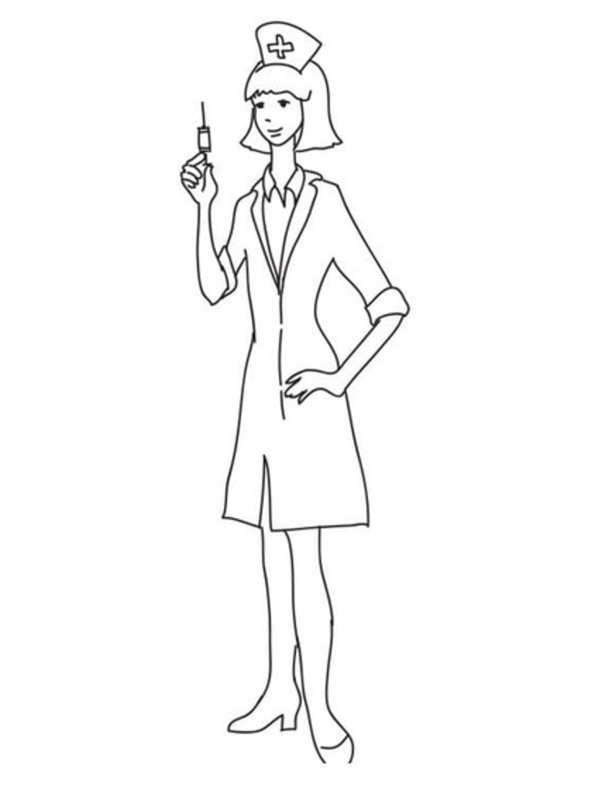 인쇄 그리다 간호사