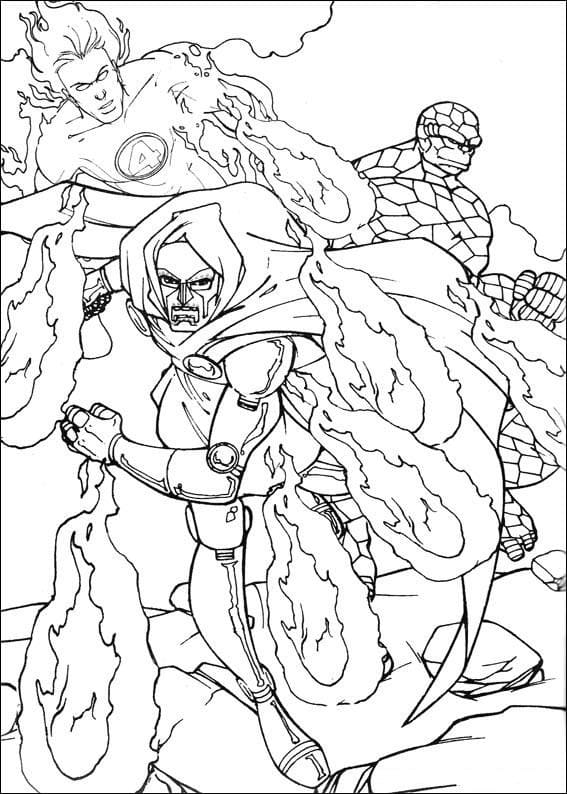 인쇄 그리다 판타스틱 4