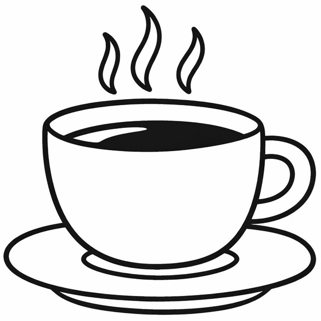 커피 이미지 단순한