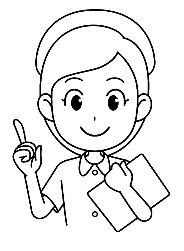 무료로 인쇄 가능 그리다 간호사