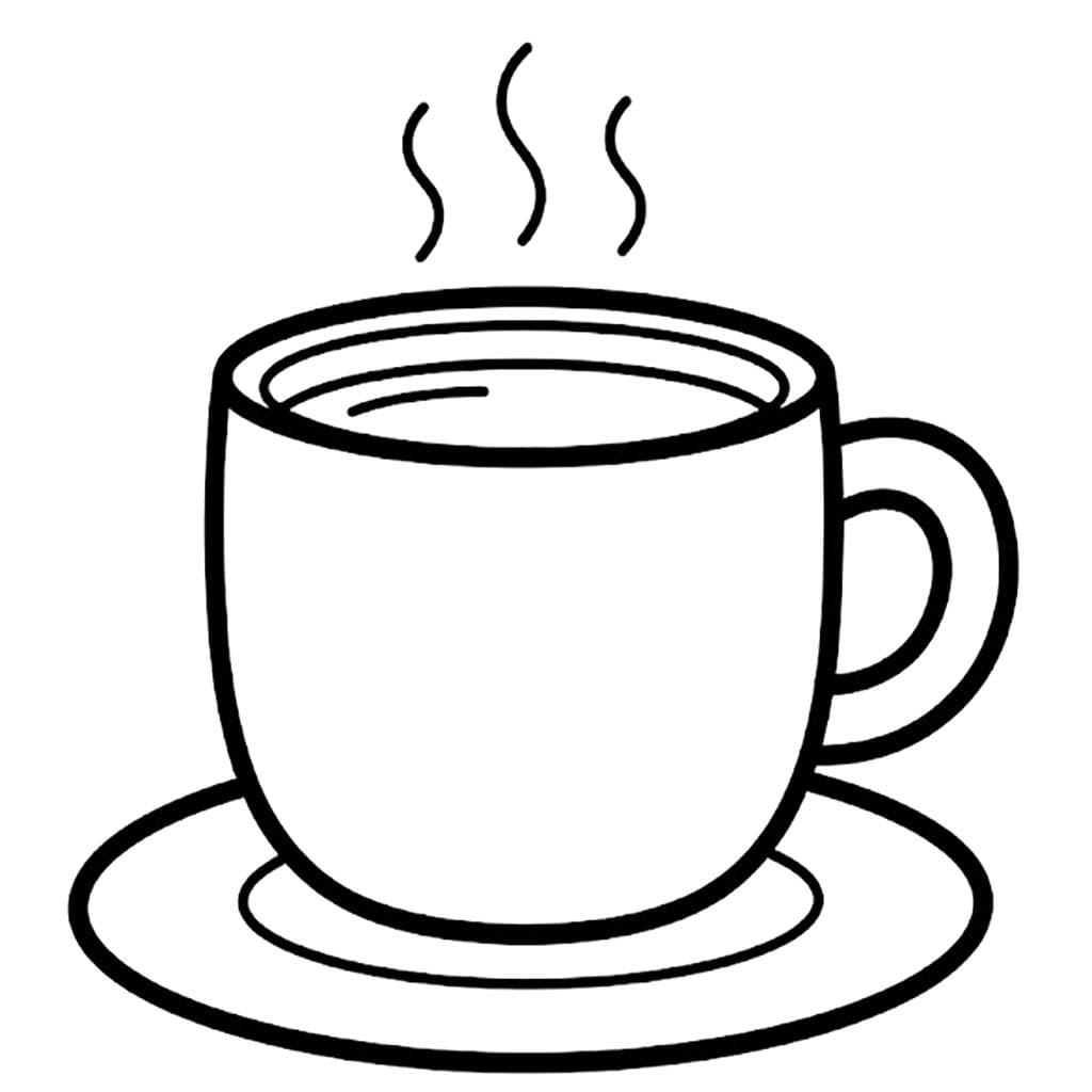 무료로 인쇄 가능 커피 그리다