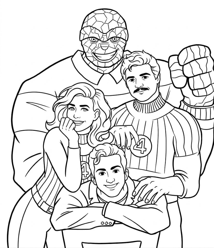 판타스틱 4 이미지 무료로 인쇄 가능