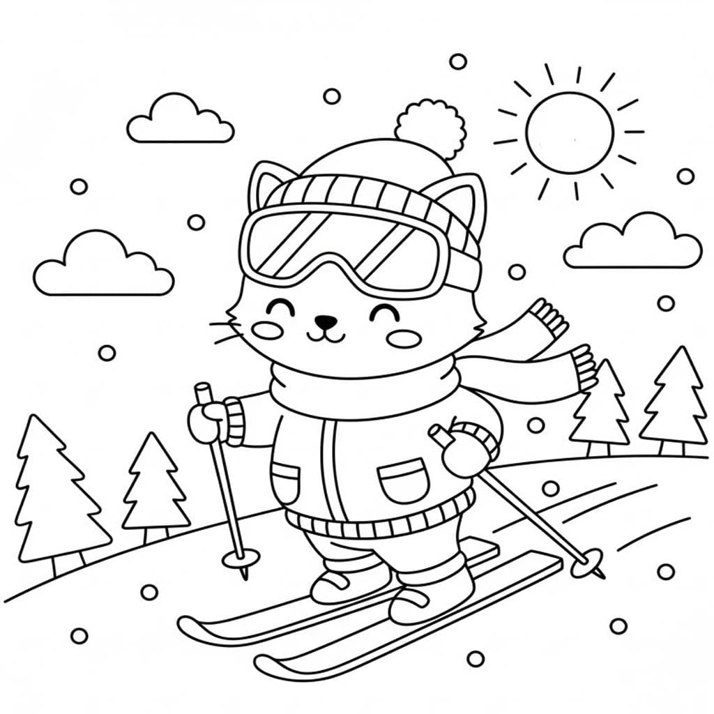 스키 이미지 단순한