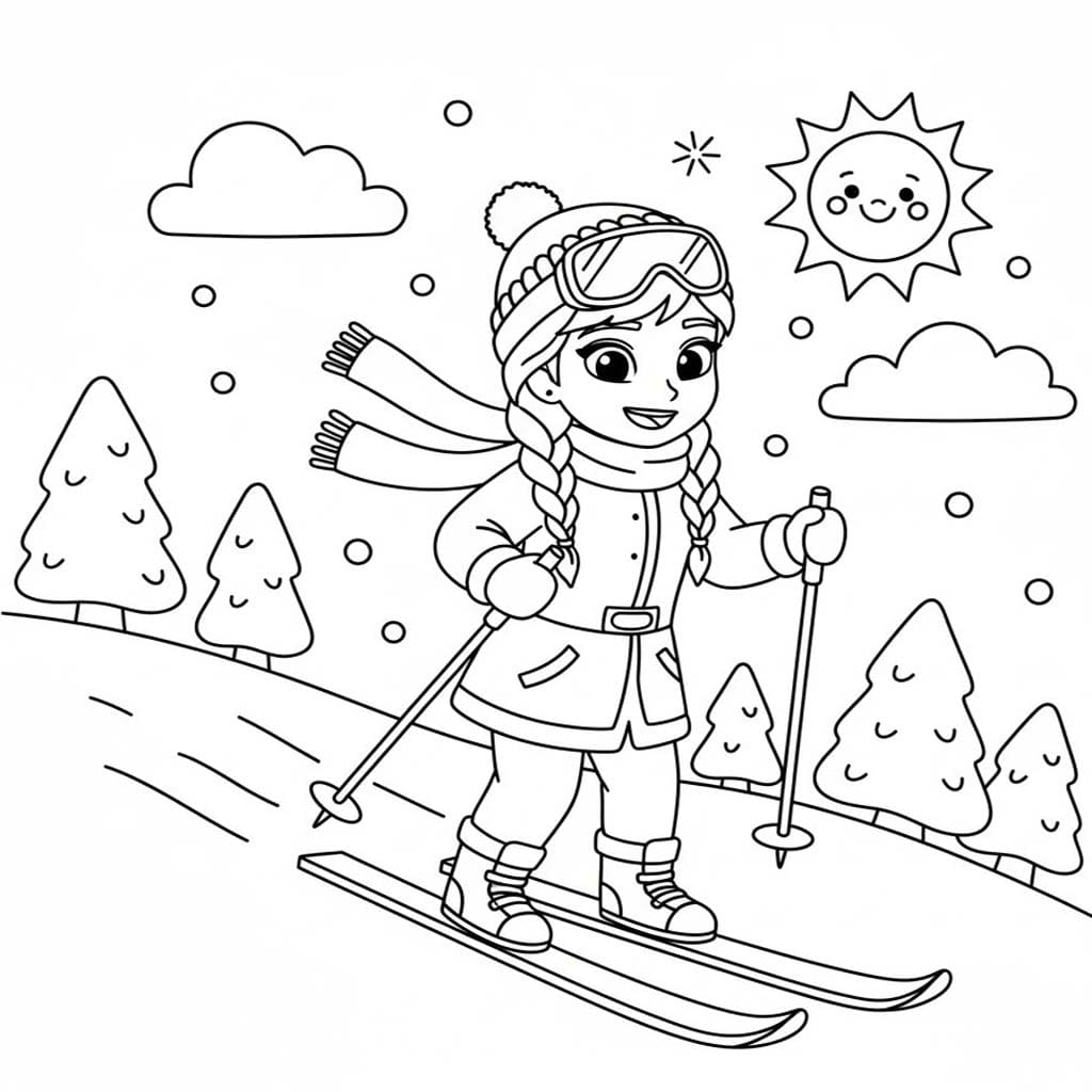 스키 무료로 인쇄 가능