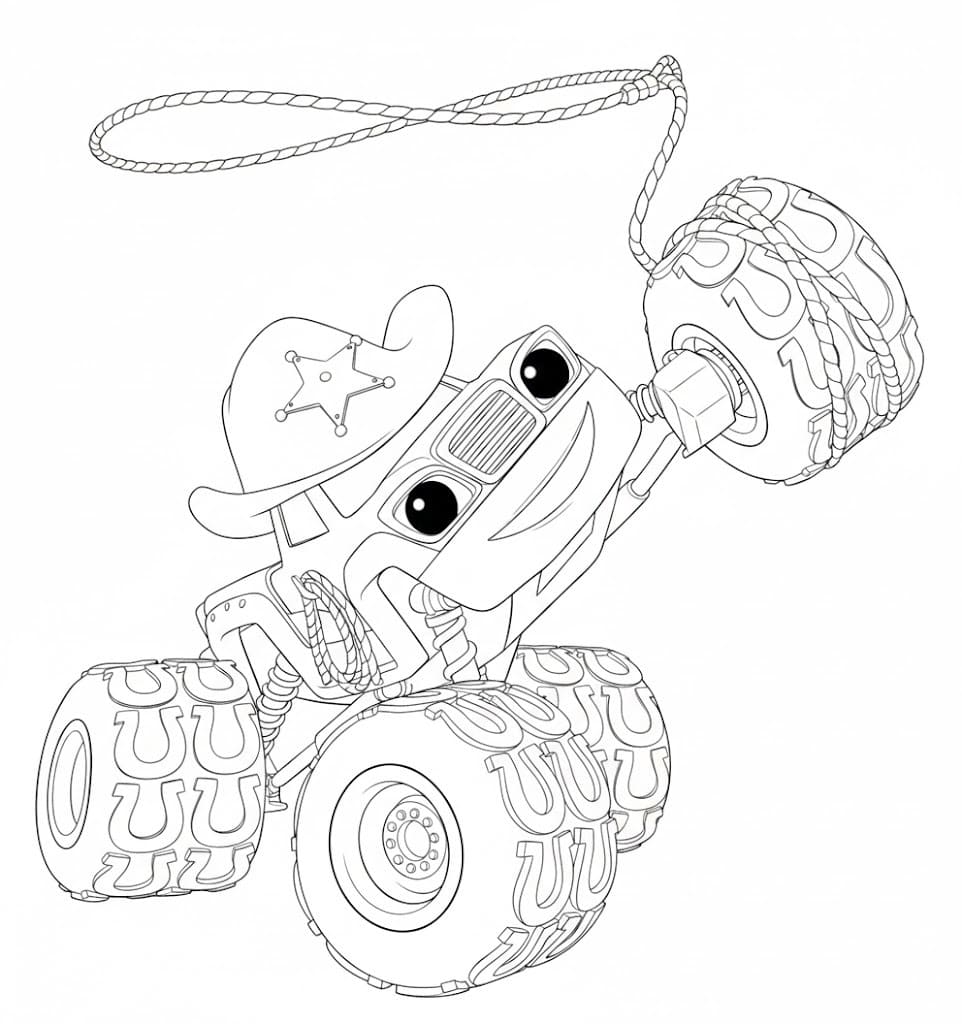 쉬운 블레이즈와 몬스터 머신 그리다