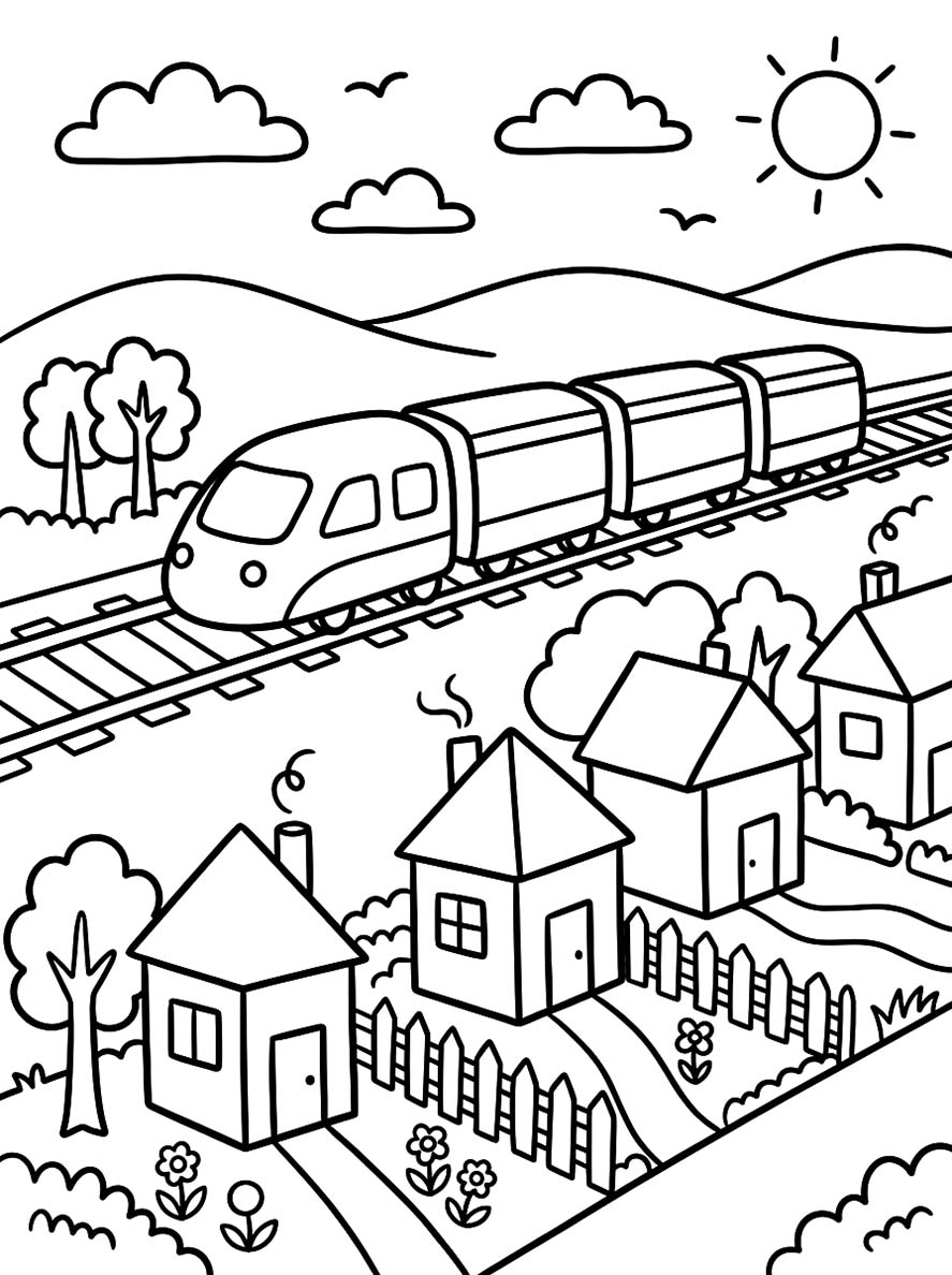 쉬운 그리다 고속열차