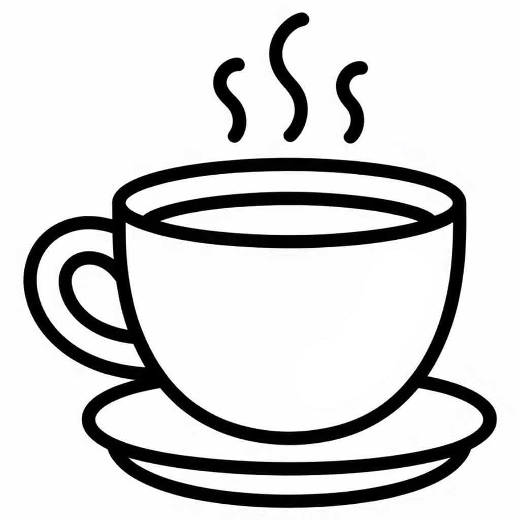 쉬운 커피 그리다