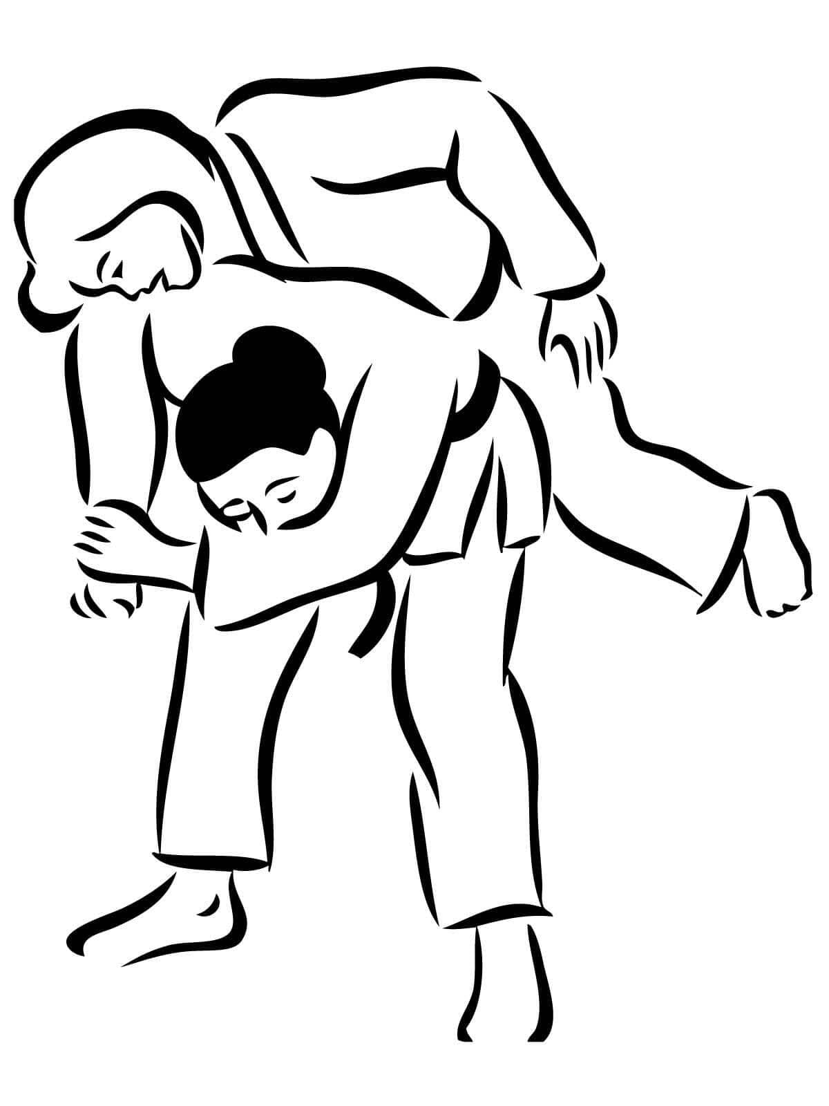 유도 기술 연습