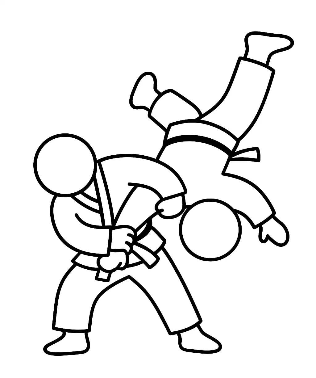 유도 연습 장면