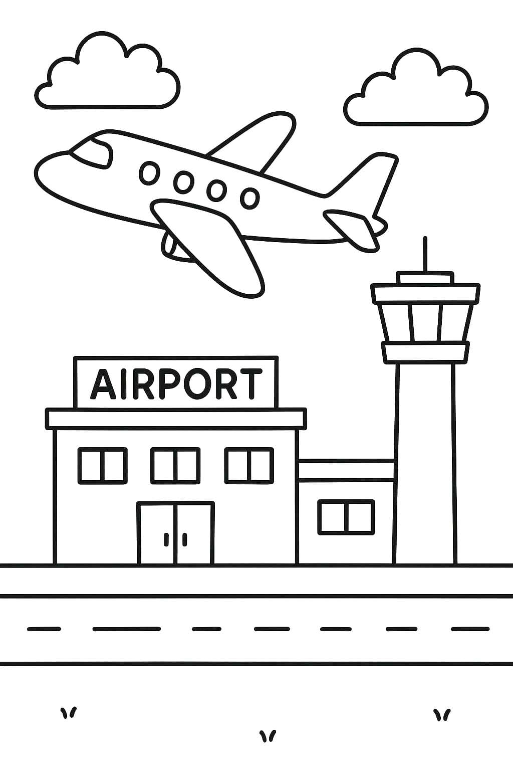 공항 그리다