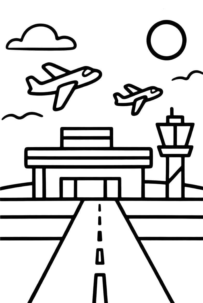 인쇄 가능 그리다 공항