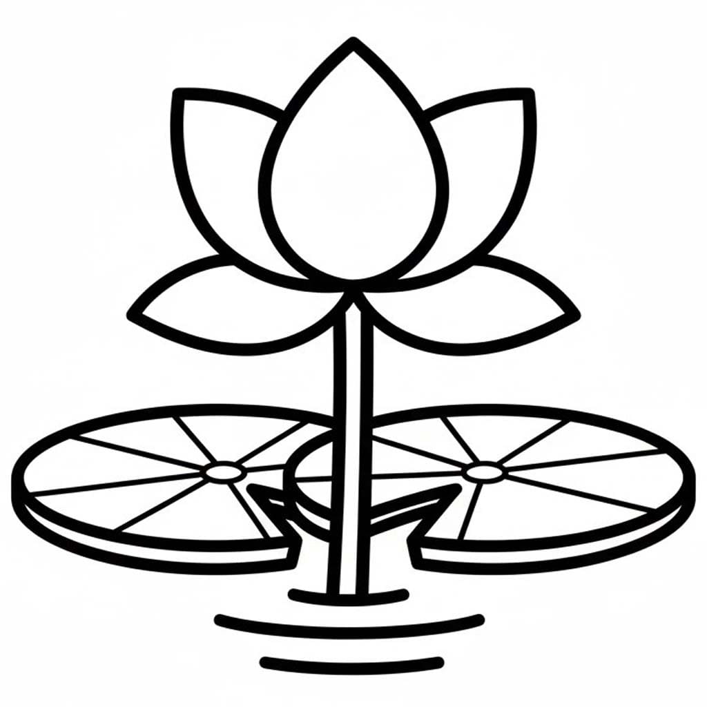 인쇄 가능 그리다 로터스