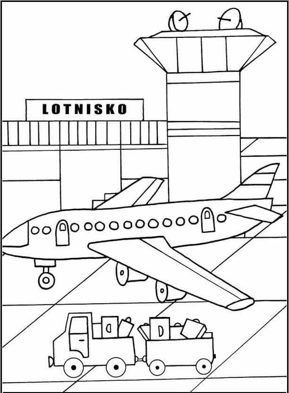 공항 색칠하기놀이