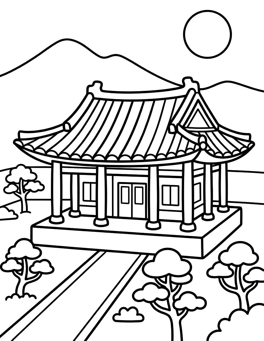 베이식 그리다 궁궐