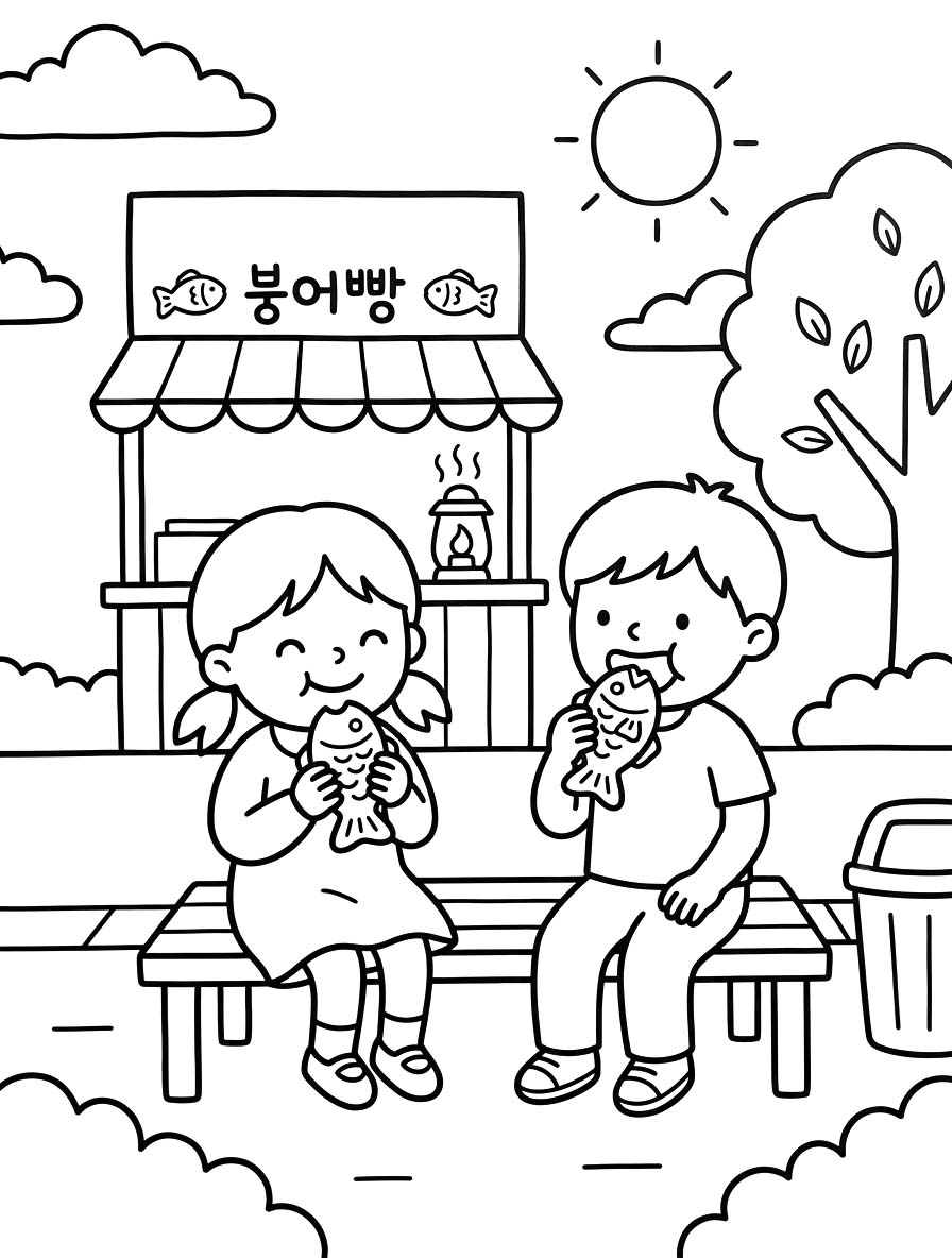 붕어빵 이미지 단순한