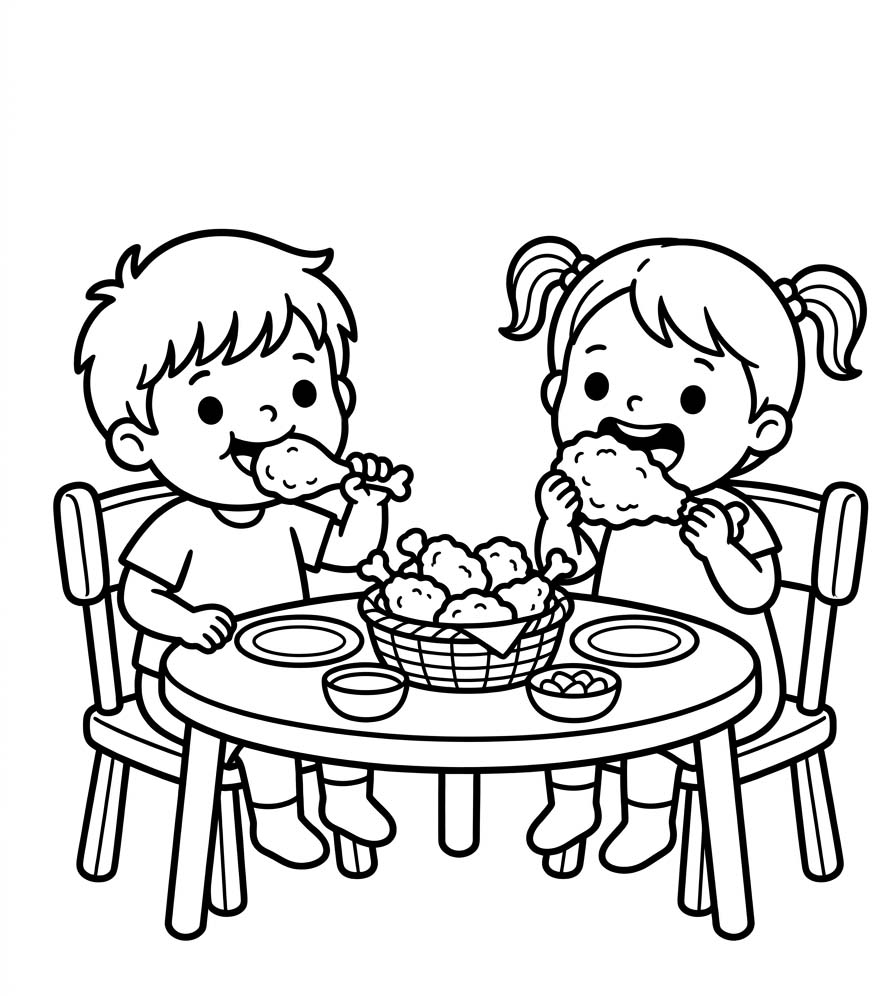 닭튀김 단순한