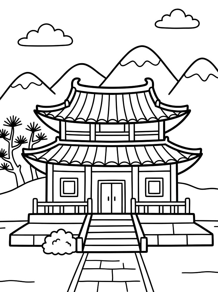 단순한 그리다 궁궐