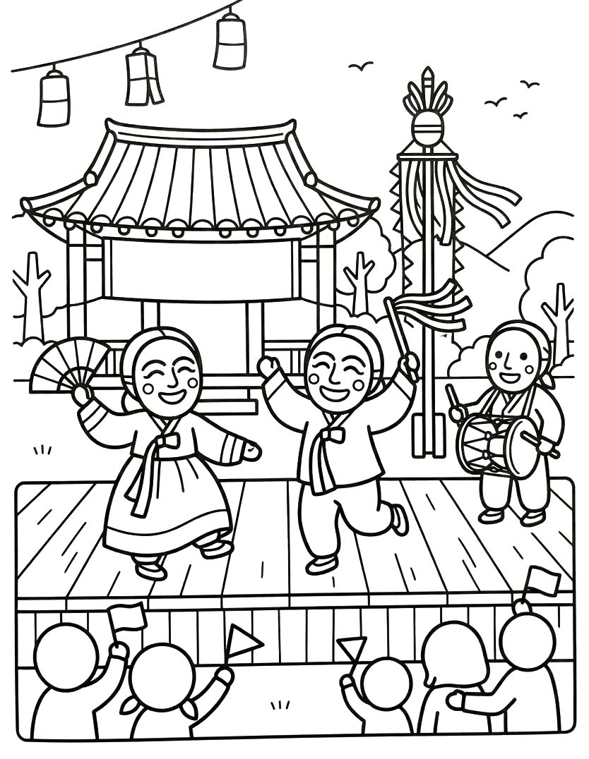 그림 강릉 단오제 인쇄 가능