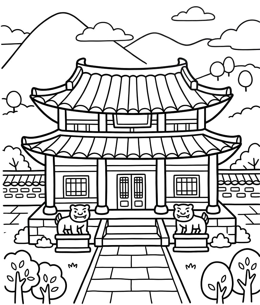 그림 궁궐 인쇄