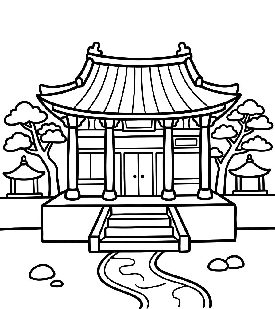 궁궐 이미지 인쇄