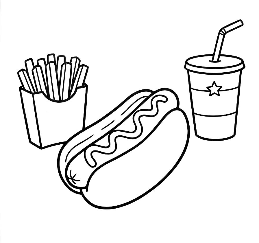 핫도그 그림